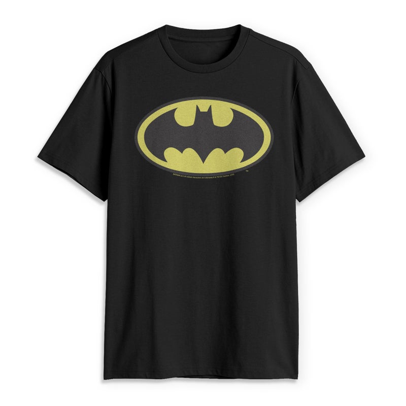DC Comics Men's Batman Basic Logo T-Shirt, Black, Large - Image 5